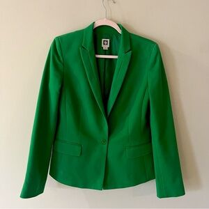 Anne Klein Kelly Green blazer suit jacket size medium